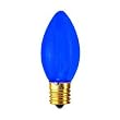 Bulbrite 7C9TB 7W C9 Christmas Light, Transparent Blue