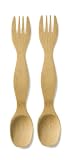 Bambu Natural Bamboo Kids Utensils, 5.25" Spork