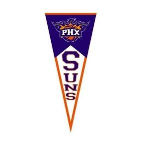 Buy Phoenix Suns Classic Wool Blend Pennant Embroidered and Decorated w Logos by WINNING STREAK SPORTS