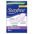 Stayfree Ultra Thin Overnight Maxi Pads With Wings, Economy Pack - 32 pads/pk, 6 pack