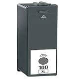 LEXMARK 100XL High Yield Remanufactured Black Ink Cartridge,(Green Apple Imaging Brand)