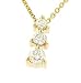 3 Round Graduated Diamond Pendant on Chain .49cttw