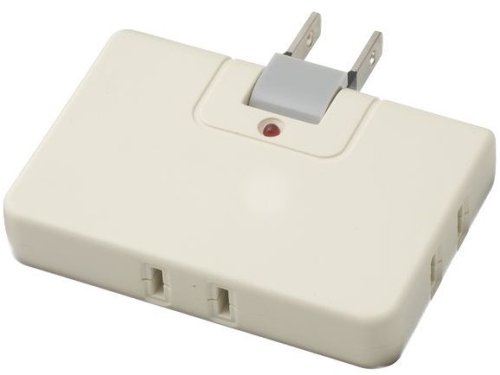 ヤザワ 雷サージ付コーナータップ3コ口白 STCT153W