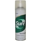 Aerosol Unscented Anti Perspirant and Deodorant by Sure for Unisex, 6 Ounce