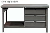 60 X 36 3 Drawer Plastic Top Workbench