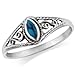 MIMI 925 Sterling Silver Turquoise Filigree Ring