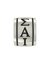 Sigma Alpha Iota Barrel Sorority Bead Charm Fits Most Pandora Style Bracelets Including Chamilia, Troll and More. In Stock for Fast Shipping