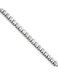 14k Gold White Gold Holds 47 2.5mm Stones 2.77ct Bar Link Tennis Bracelet Mounti