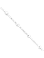 1mm, Sterling Silver, Fancy Beaded Chain, 20 inch