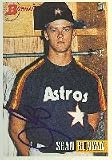 Sean Runyan, Houston Astros Autographed Card