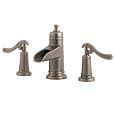 Price Pfister 049-YP1E Ashfield Widespread Trough Lavatory Faucet with Pop-Up, Rustic Pewter