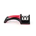 Knife Sharpener – Great, Professional, Attractive and Light Weight - Two stage Knife Sharpening for Standard Knives - Manual, can be Used Left or Right Handed - Designed for Safety - Hard Plastic Casing and Tough Design – Two Stages Tungsten Steel and Ceramic – Best Knife Sharpener for Kitchen - Strokes to Keep Blades Sharp - Soft Grip Handle - Quickly Sharpens a Very Dull Blade