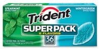 Cadbury Adams CDB61055 Trident Super Pack, 36 Pieces, 8-PK, Blue-Green
