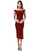 PattyBoutik Women's Off Shoulder Sleeveless Split Dress