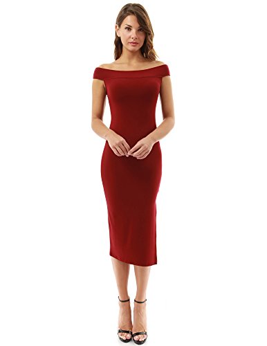 PattyBoutik Women's Off Shoulder Sleeveless Split Dress