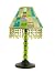 Molly & Me Lamp -Lime Green with Sequin Squares