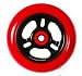 Phoenix 3-Spoke Wheel Red-Black 110mm