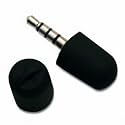 Exeze Pico Mikrofon für iPod nano, iPod classic, iPod touch und iPhone - Gummi Schwarz (Exeze MM1-RB)