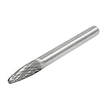 uxcell 　円錐形ノイズ　炭化タングステン　研削　彫刻　回転やすり　6mm x 18mm
