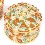 Piearth ピアース ジュエリーボックス クリスタル 宝石箱 フラワー NO14 ピンク 14-1 PK