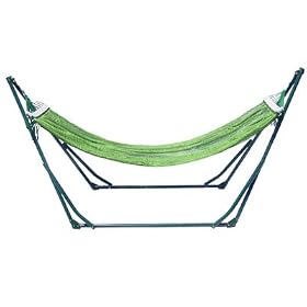 High-Grade Foldable Hammock (Green) with Carrying Bag