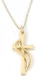 14k Yellow Gold Wrapped Cross Pendant by Bob Siemon, 18