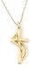 14k Yellow Gold Wrapped Cross Pendant by Bob Siemon, 18