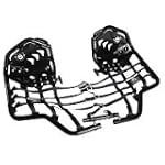 06-11 YAMAHA RAPTOR700: PRO ARMOR REVOLITION NERF BARS WITH HEEL PLATES - BLACK (BLACK)