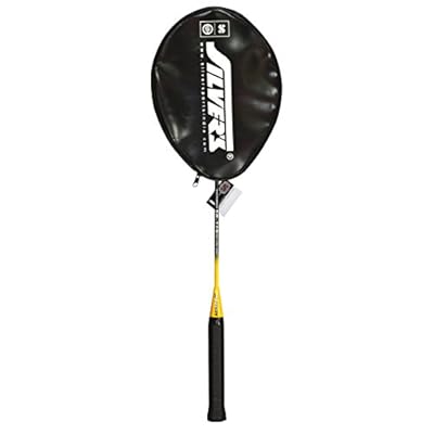 Silver's SB-119 Badminton Racquet in 1/2 Cover, Senior G3 (Yellow/Black)