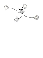 ACTION by WOFI Lámpara De Techo Genua cromo