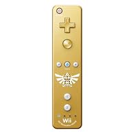 Gold Wii Remote Plus with Triforce Symbol