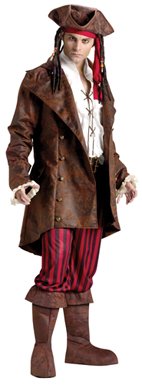 Buccaneer Jacket Adult Costume Size Standard  