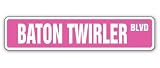 BATON TWIRLER -Street Sign- twirling group team dance