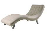 Kare 71712 Liege Snake 82 x 197 x 78, Kunstleder, wei&szlig;