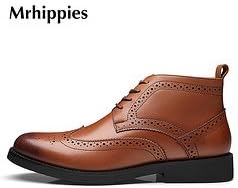 Free Shipping New 2014 men s fashion leather fur boots with velvet intent luxury outdoor-43