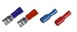 Flachsteckh�lse, blau, 10er, Steckma� 6,3 x 0,8 mm f�r 1,5?2,5 qmm Kabel