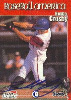Bubba Crosby, San Bernardino Stampede - Dodgers Affiliate, 1999 Team Best Autographed Card