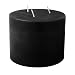 3 Wick Black Church Candle