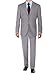 Bianco B Men's Suit Two Button Side Vent Jacket Flat Front Pants Modern Fit Suit