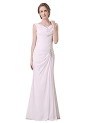 Mermaid Chiffon/Satin Cowl Neck Mother-of-the-Bride Dress/Wedding Dress 