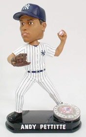 New York Yankees Andy Pettitte Forever Collectibles Blatinum Bobble Head