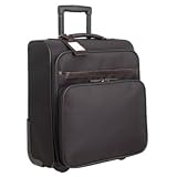 Rocha.John Rocha- Black nylon and leather cabin bag