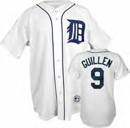Carlos Guillen Jersey: Detroit Tigers Adult Home White #9