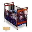 Flat Slat Sleigh Crib Finish: Oak