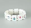 Elastic Ox Bone Mah Jongg Bracelet - Mah-Jong Accessories
