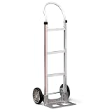 MAGLINER Aluminum Hand Truck - Solid Rubber Wheels - Continuous handle