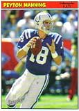 2005 Bazooka #18 Peyton Manning Indianapolis Colts Football Card - Mint Condition - In Protective Display Case !!