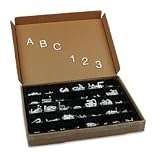 QRT4424 - Plastic 1-1/2 Helvetica Characters for Grooved Felt Boards