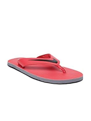 nike red flip flops