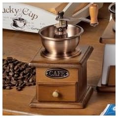 Kaffeem�hle Holz farbig sortiert in nostalgischer Optik f�r den vollendeten Kaffeegenuss
